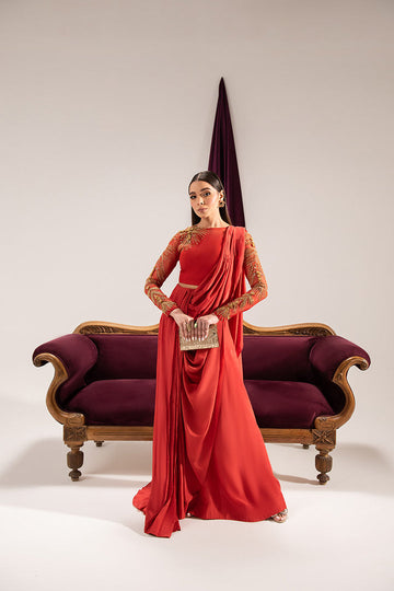 Maria Osama Khan | Tiffany Formals | Carnelian - House Of Hania