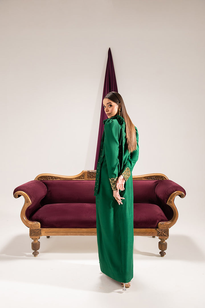 Maria Osama Khan | Tiffany Formals | Emerald - House Of Hania
