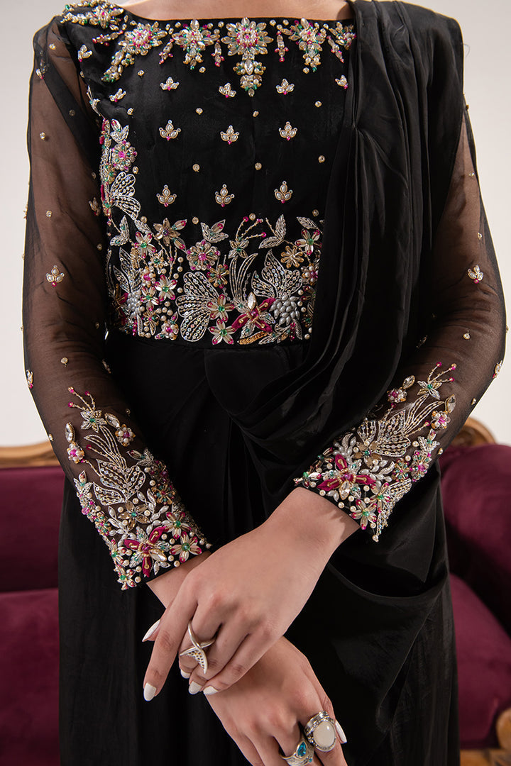 Maria Osama Khan | Tiffany Formals | Obsidian - House Of Hania