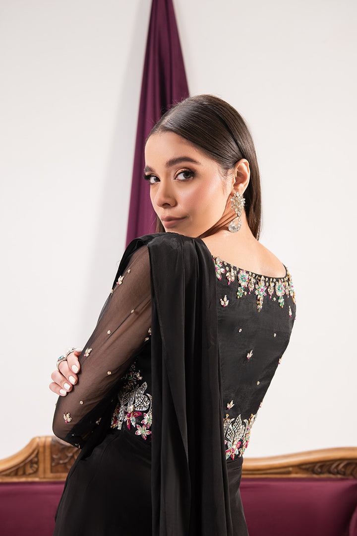 Maria Osama Khan | Tiffany Formals | Obsidian - House Of Hania