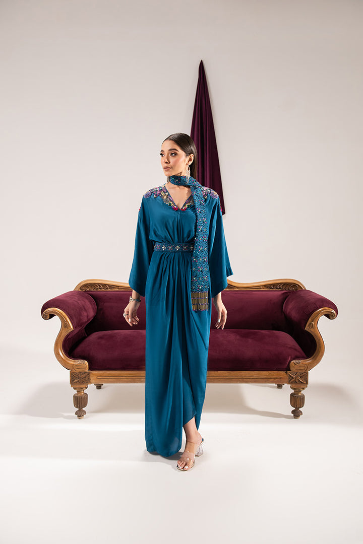 Maria Osama Khan | Tiffany Formals | Sapphire - House Of Hania