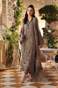 Maria b | Chiffon Formals 26 | MPC-26-102-Muted Mocha Brown - House Of Hania