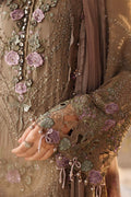 Maria b | Chiffon Formals 26 | MPC-26-102-Muted Mocha Brown - House Of Hania