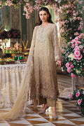 Maria b | Chiffon Formals 26 | MPC-26-103-Olive Gold - House Of Hania