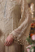 Maria b | Chiffon Formals 26 | MPC-26-103-Olive Gold - House Of Hania