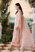 Maria b | Chiffon Formals 26 | MPC-26-104-Peach Pink - House Of Hania