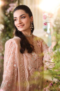 Maria b | Chiffon Formals 26 | MPC-26-104-Peach Pink - House Of Hania