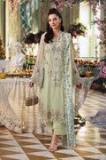 Maria b | Chiffon Formals 26 | MPC-26-105-Pistachio Green - House Of Hania
