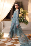 Maria b | Chiffon Formals 26 | MPC-26-106-Slate Blue - House Of Hania