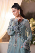 Maria b | Chiffon Formals 26 | MPC-26-106-Slate Blue - House Of Hania