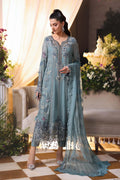 Maria b | Chiffon Formals 26 | MPC-26-106-Slate Blue - House Of Hania