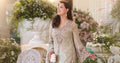Maria b | Chiffon Formals 26 | MPC-26-107-Ivory Beige - House Of Hania