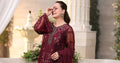 Maria b | Chiffon Formals 26 | MPC-26-108-Burgundy - House Of Hania