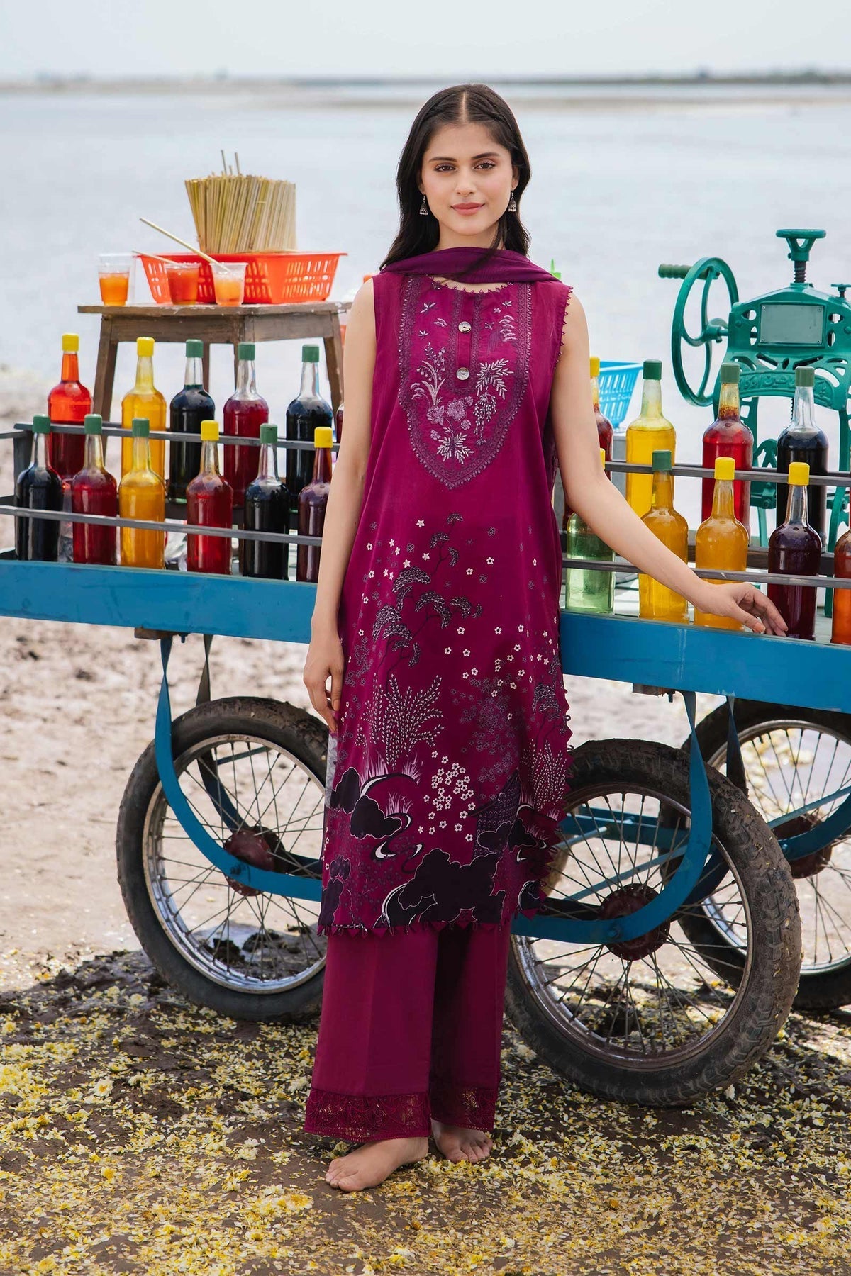 Maria b | M Basics Lawn | 403-B - House Of Hania