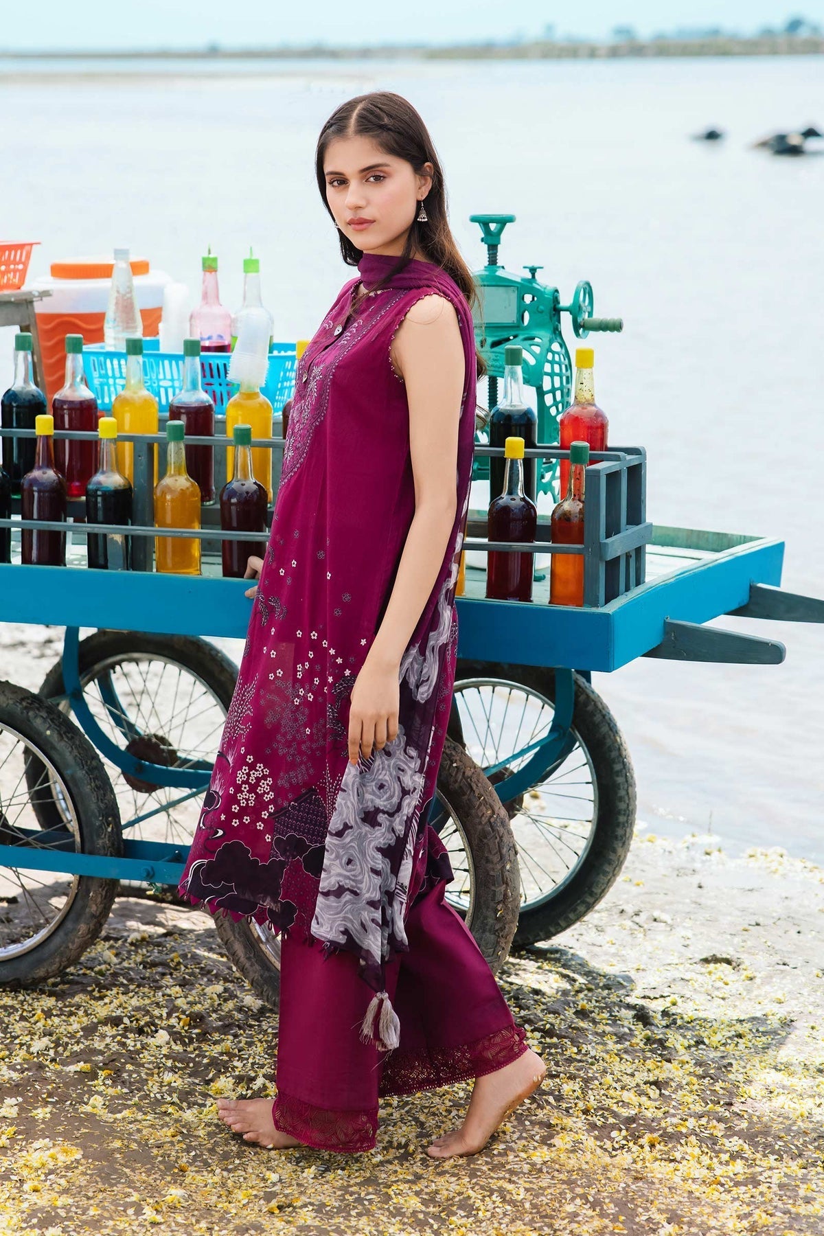 Maria b | M Basics Lawn | 403-B - House Of Hania