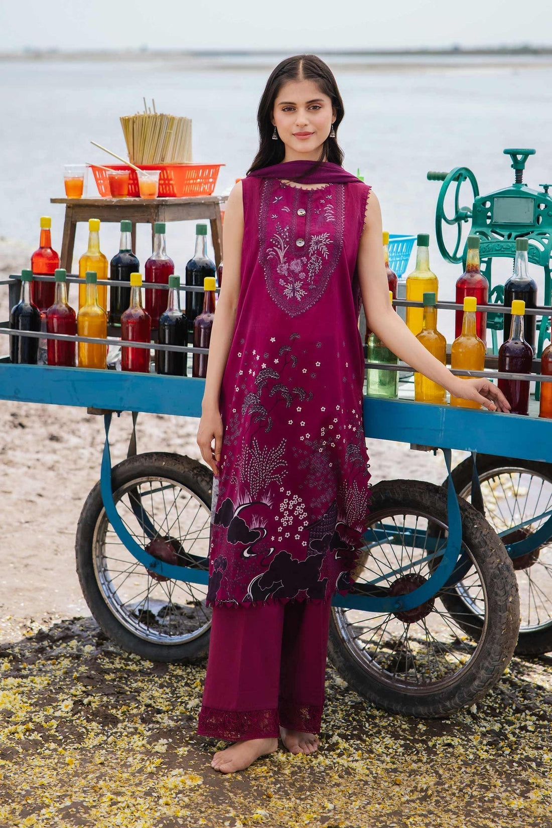 Maria b | M Basics Lawn | 403-B - House Of Hania