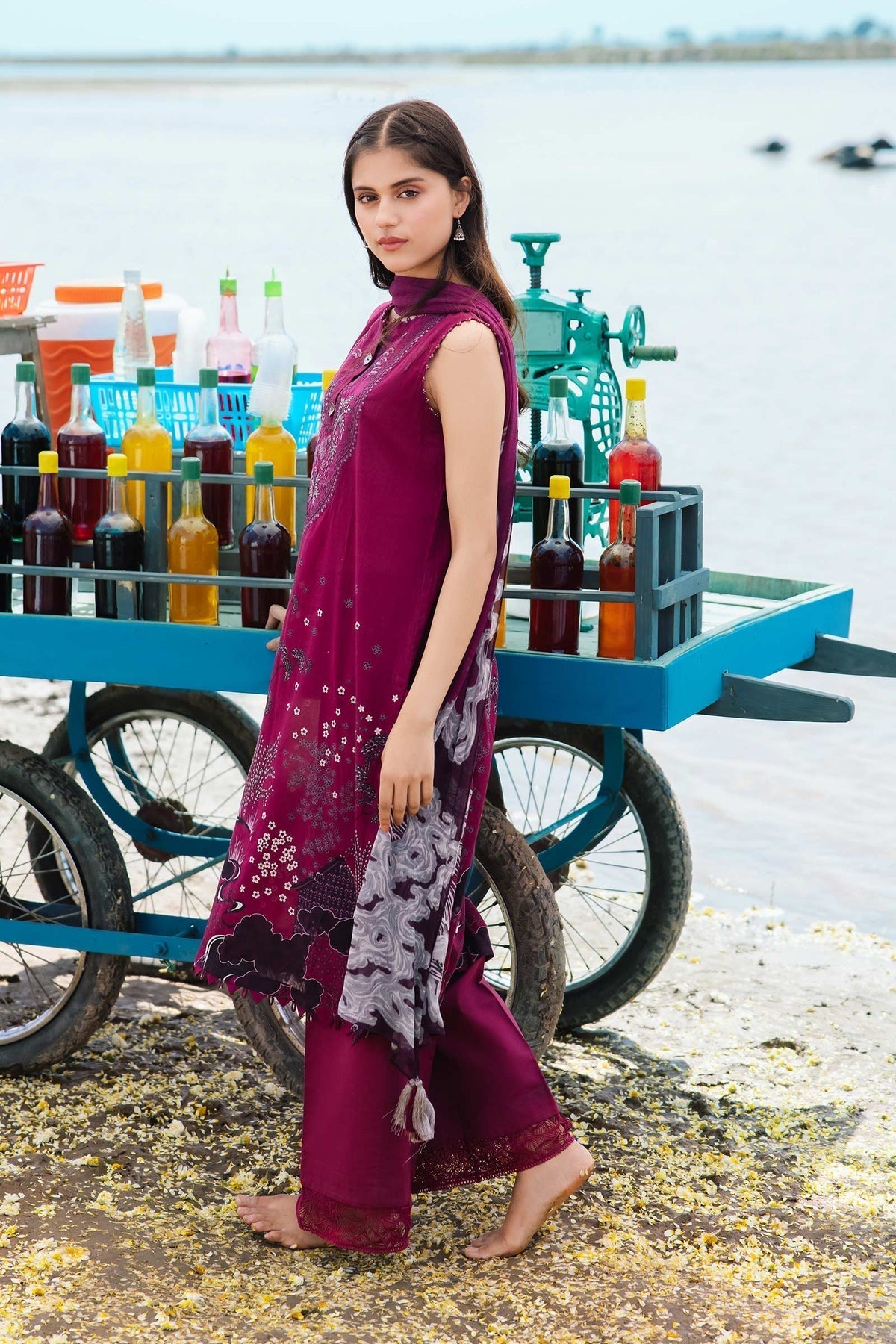 Maria b | M Basics Lawn | 403-B - House Of Hania
