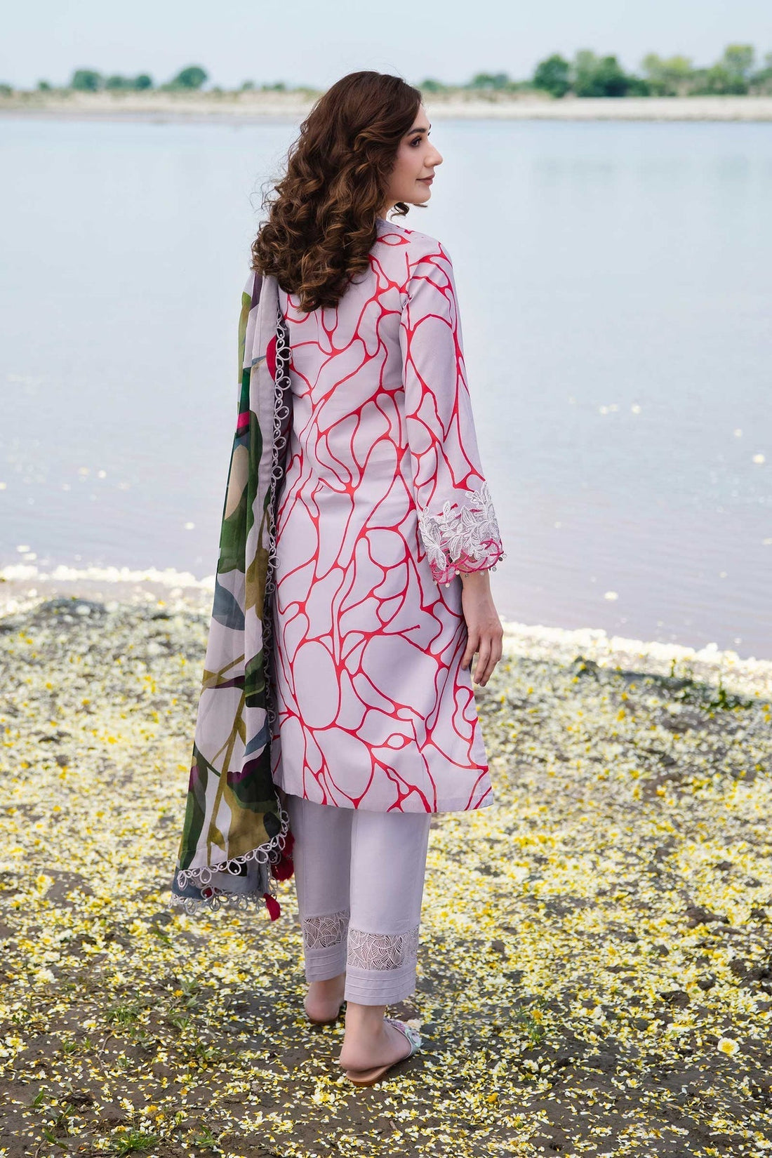 Maria b | M Basics Lawn | 404-A - House Of Hania