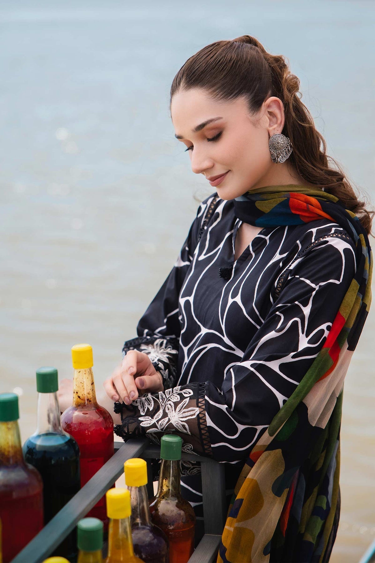 Maria b | M Basics Lawn | 404-B - House Of Hania