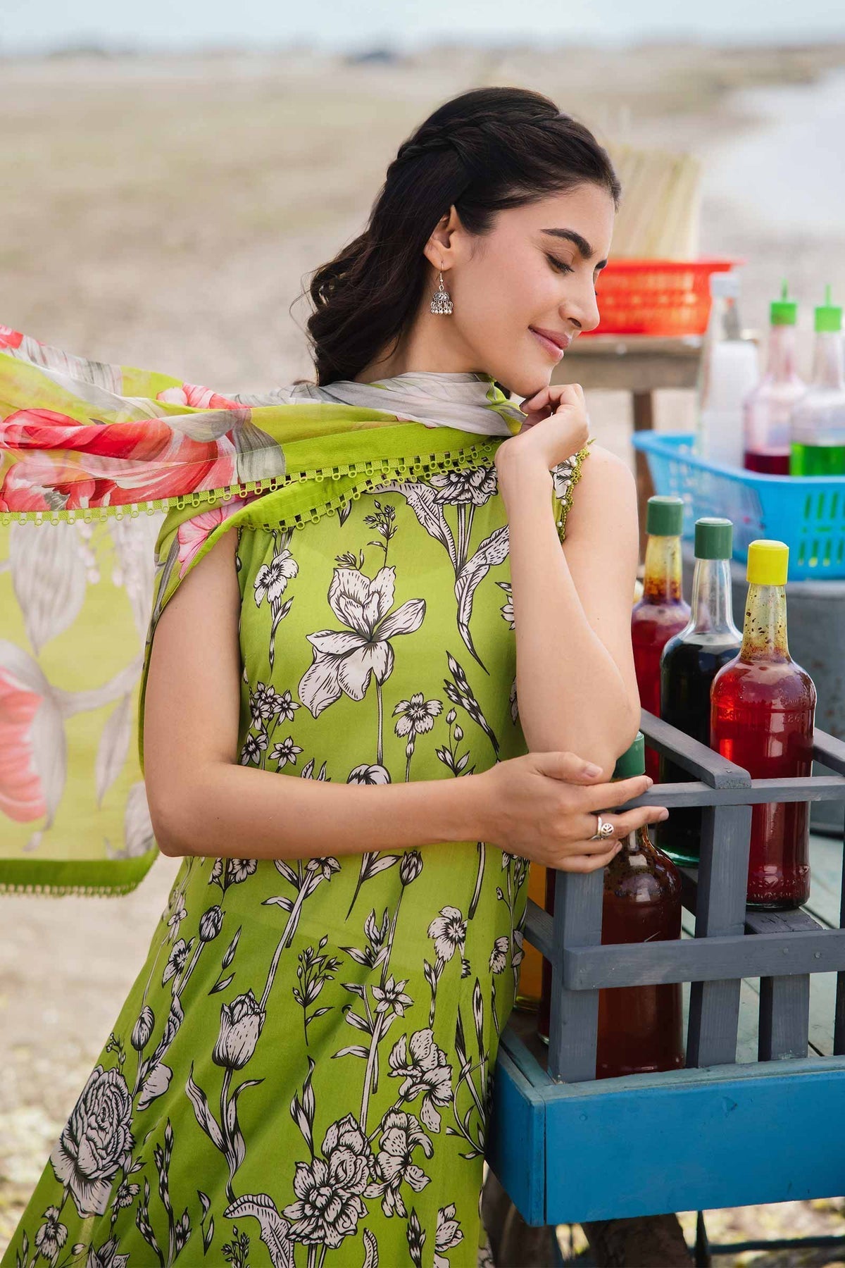 Maria b | M Basics Lawn | 405-B - House Of Hania
