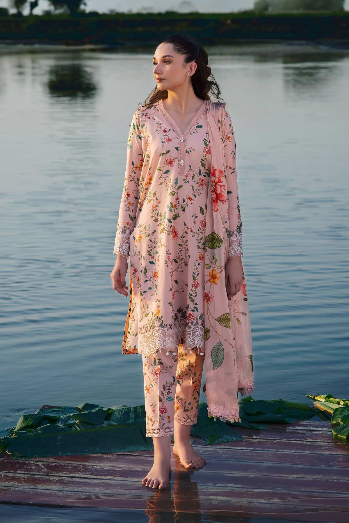 Maria b | M Basics Lawn | 406-A - House Of Hania