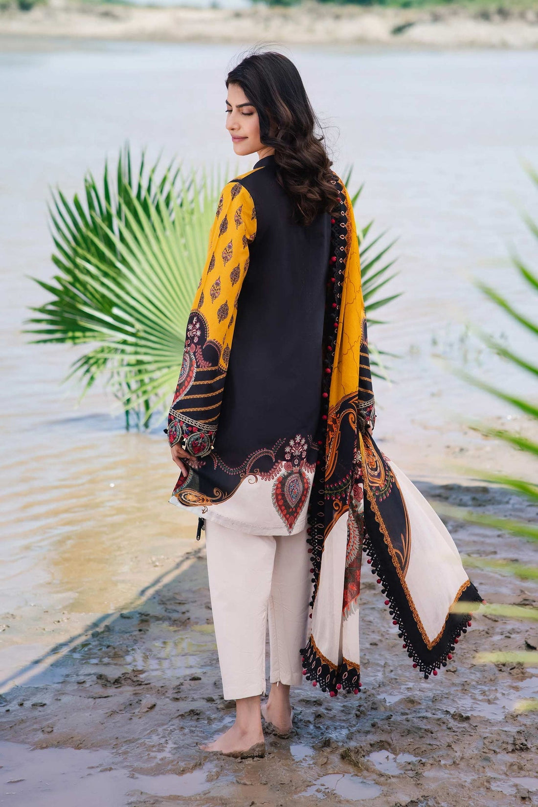 Maria b | M Basics Lawn | 407-B - House Of Hania