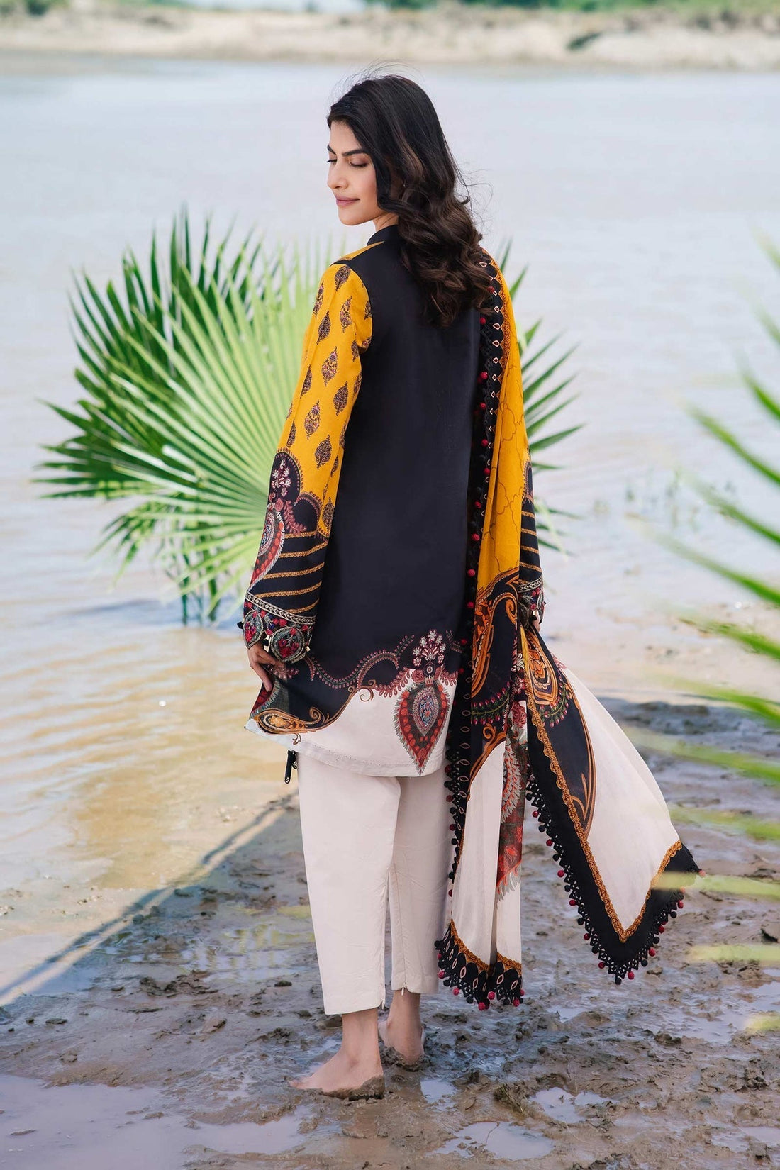 Maria b | M Basics Lawn | 407-B - House Of Hania
