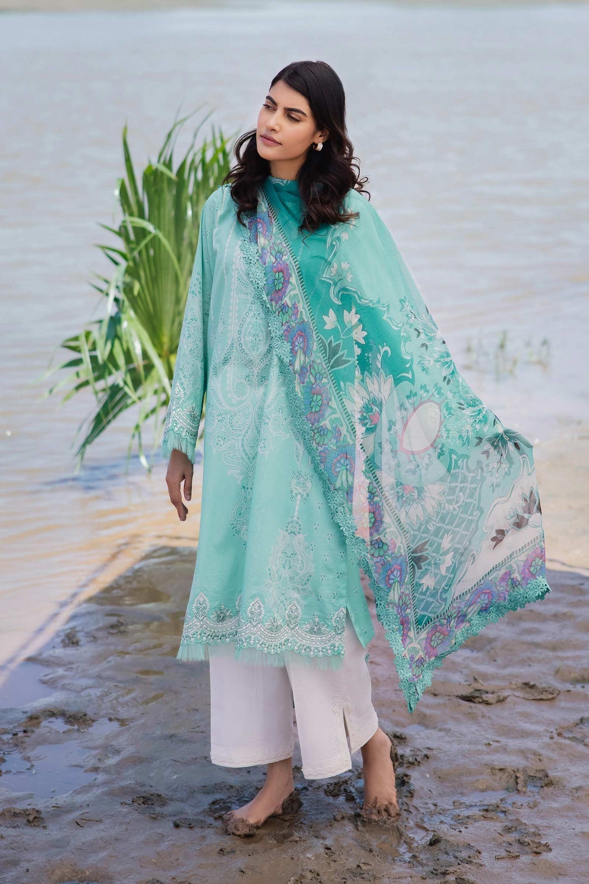 Maria b | M Basics Lawn | 408-A - House Of Hania
