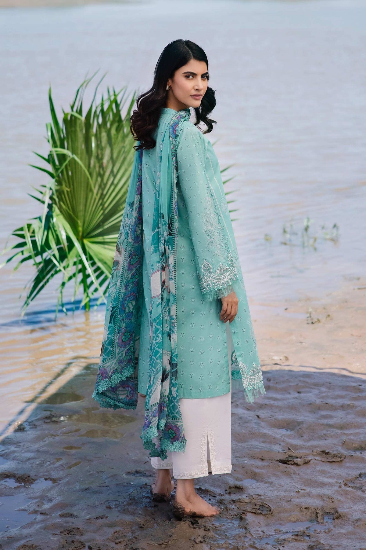 Maria b | M Basics Lawn | 408-A - House Of Hania