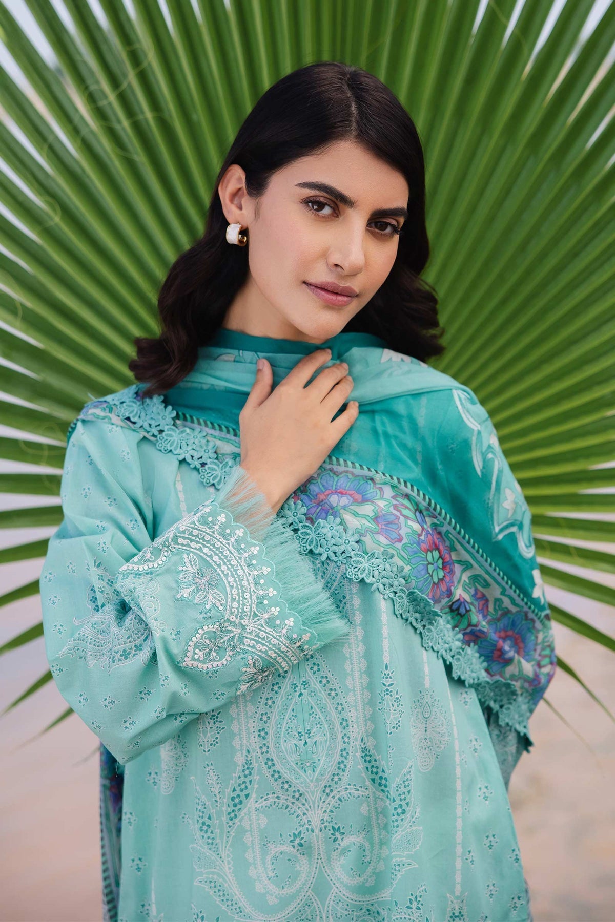 Maria b | M Basics Lawn | 408-A - House Of Hania
