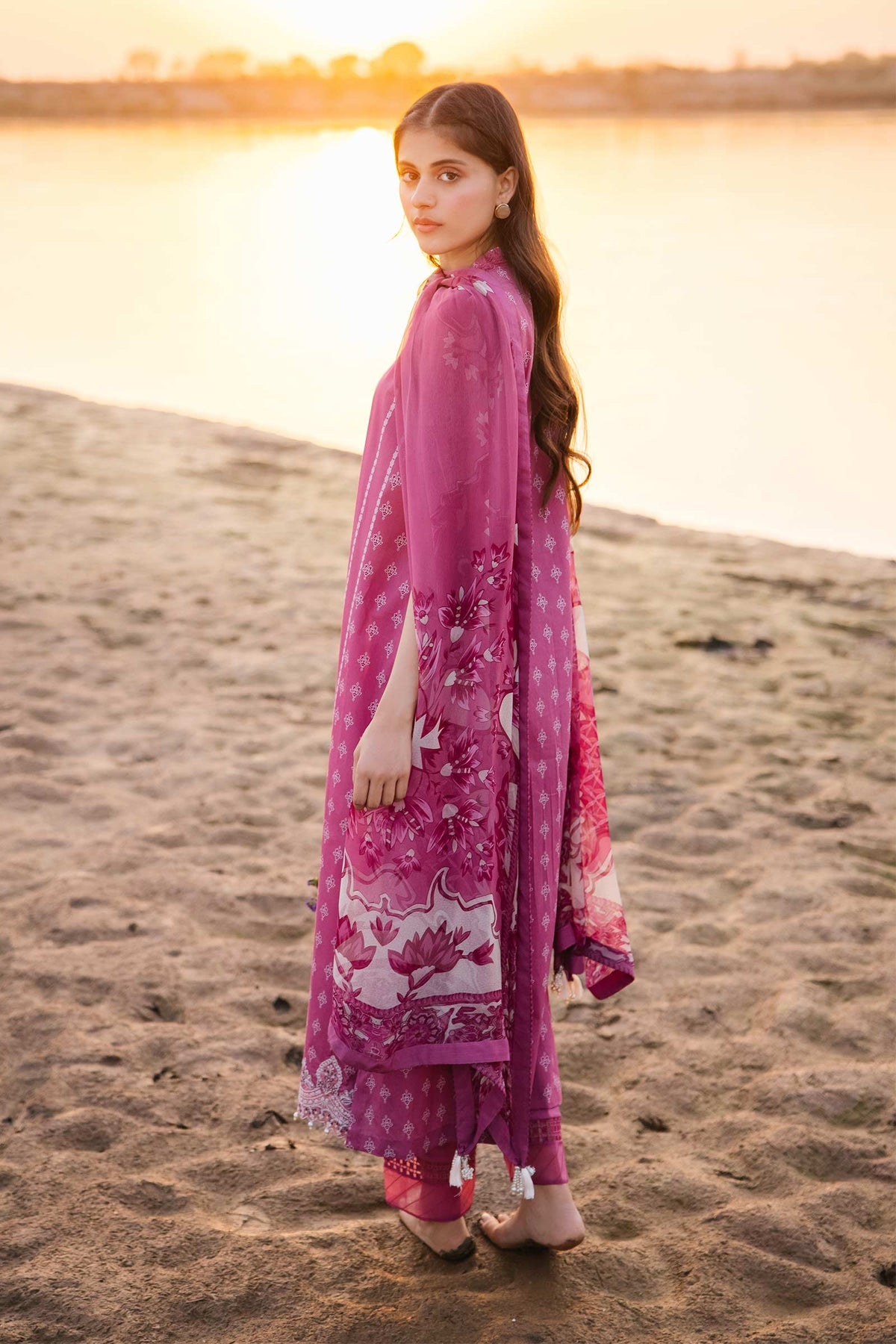 Maria b | M Basics Lawn | 408-B - House Of Hania