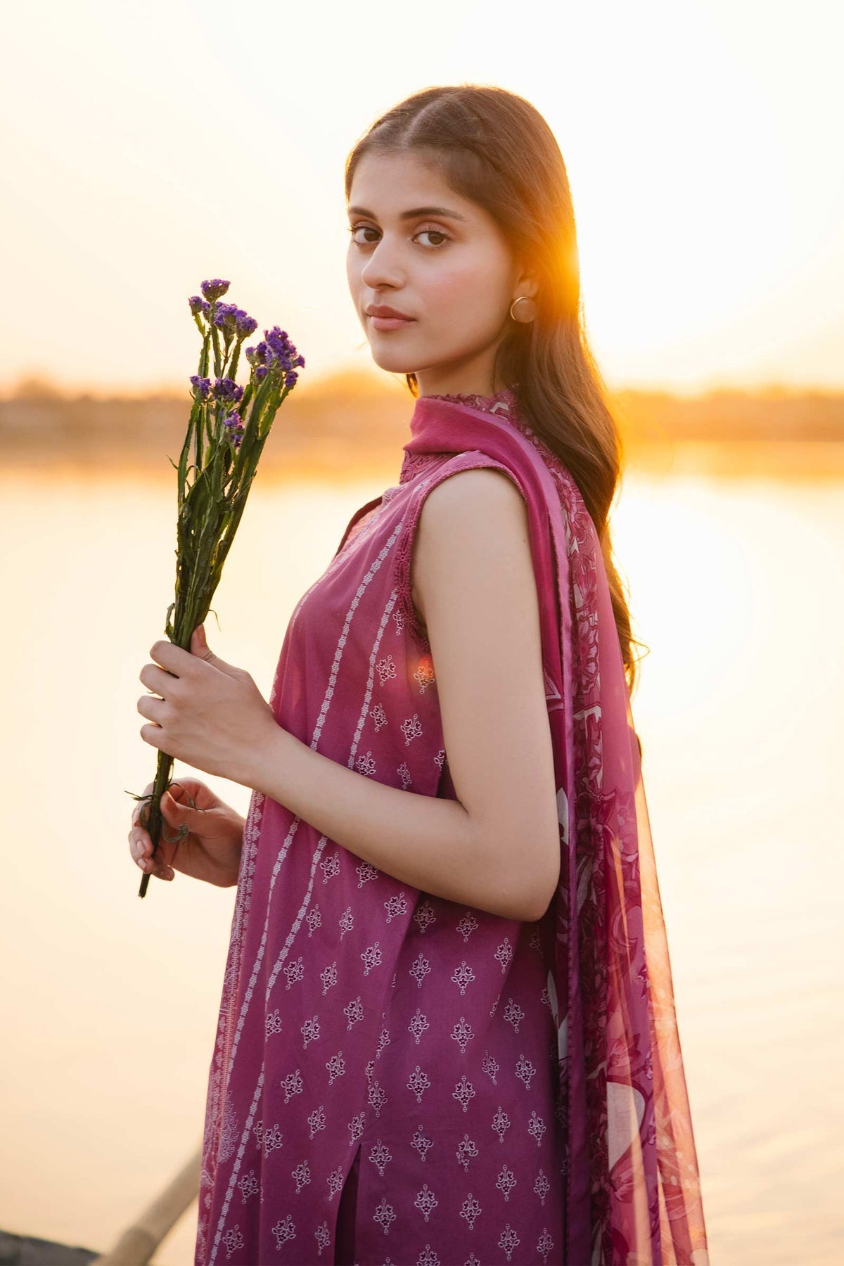 Maria b | M Basics Lawn | 408-B - House Of Hania