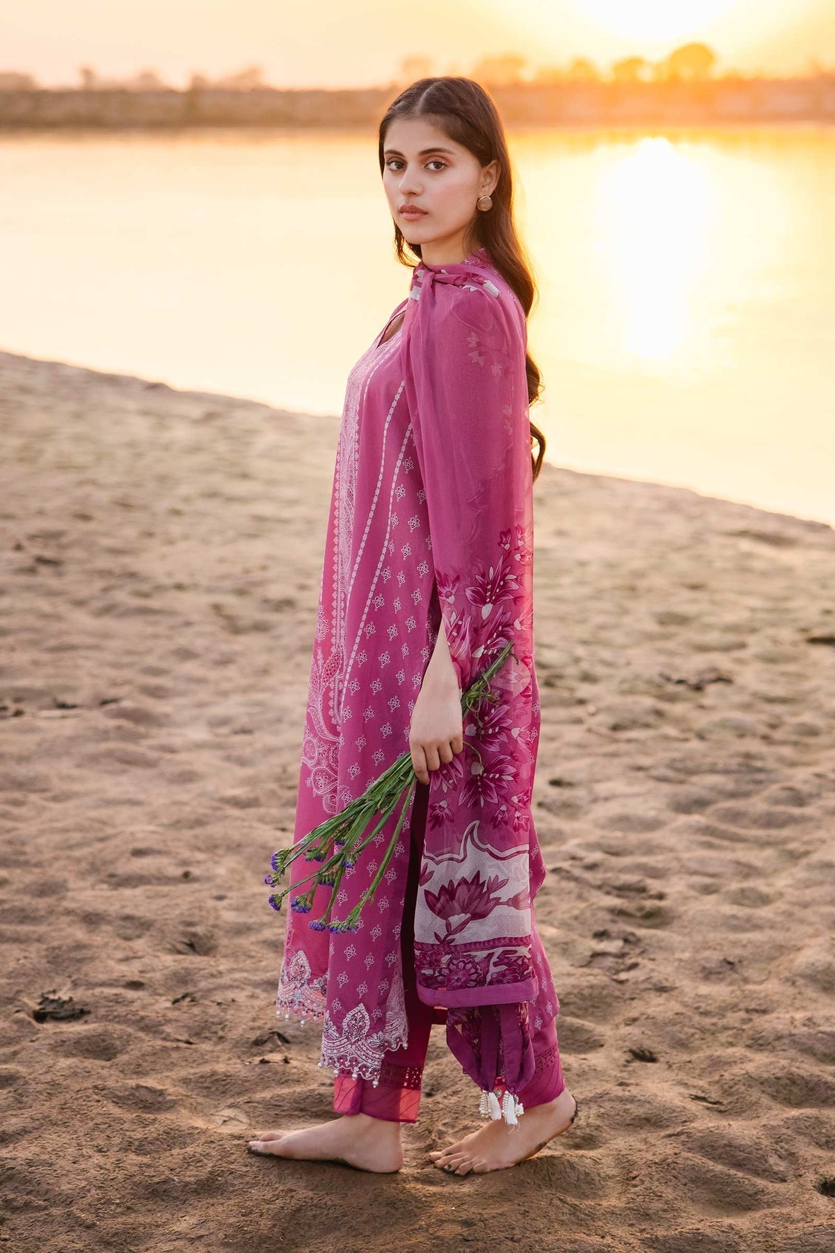 Maria b | M Basics Lawn | 408-B - House Of Hania