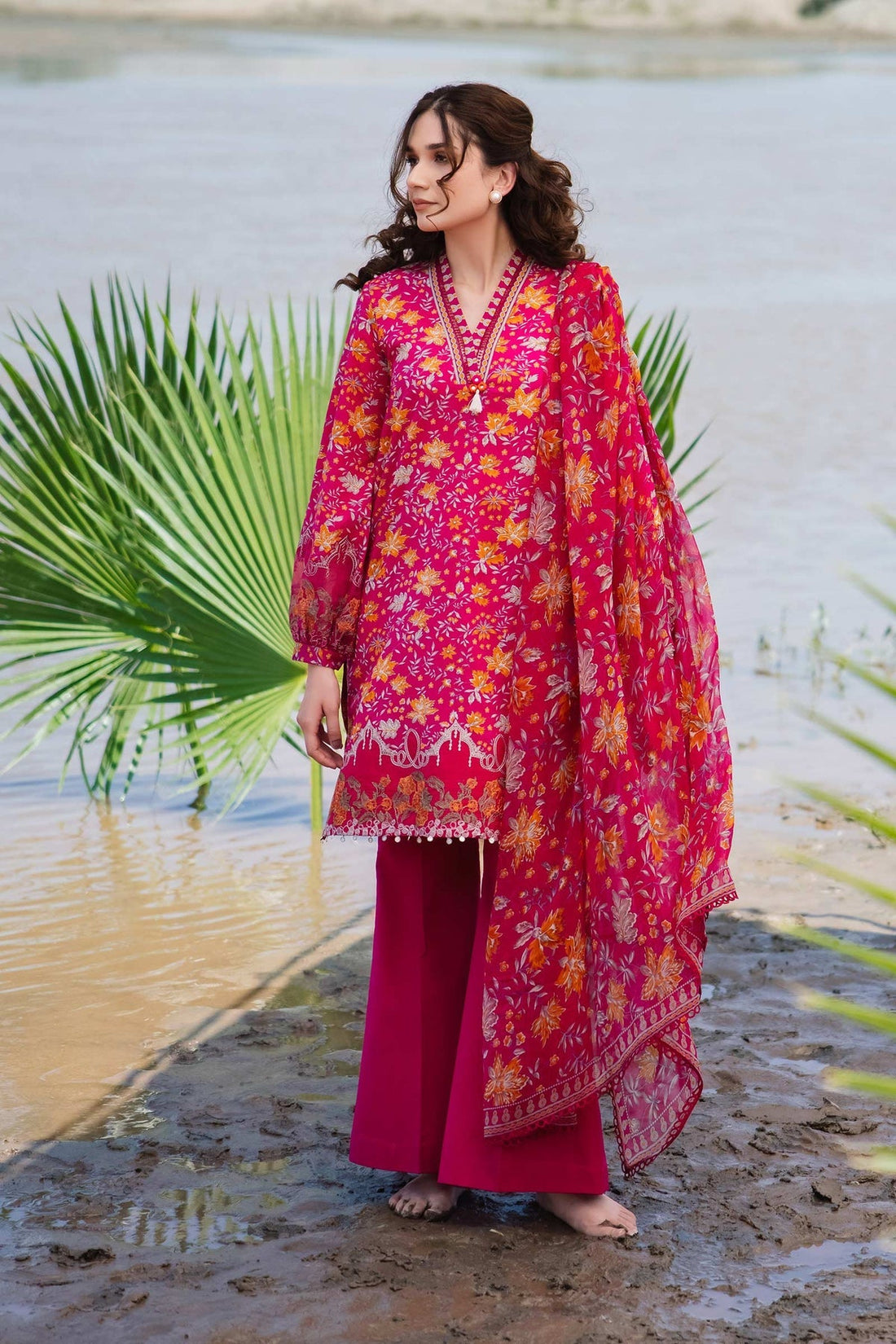 Maria b | M Basics Lawn | 409-A - House Of Hania