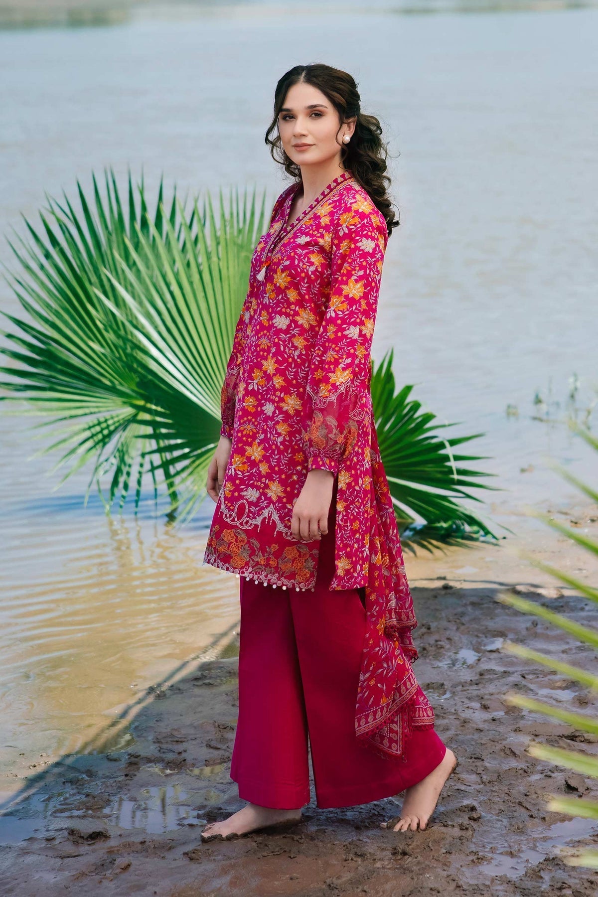 Maria b | M Basics Lawn | 409-A - House Of Hania