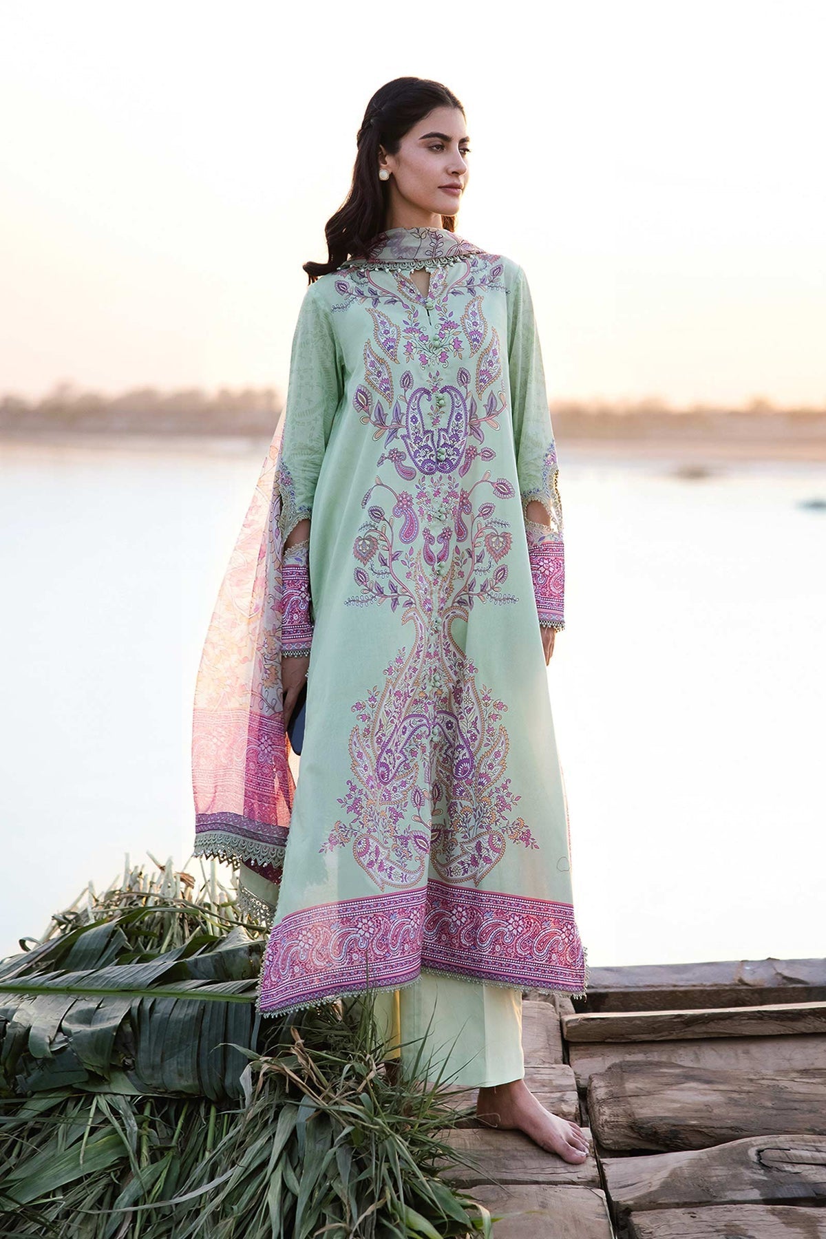 Maria b | M Basics Lawn | 410-A - House Of Hania