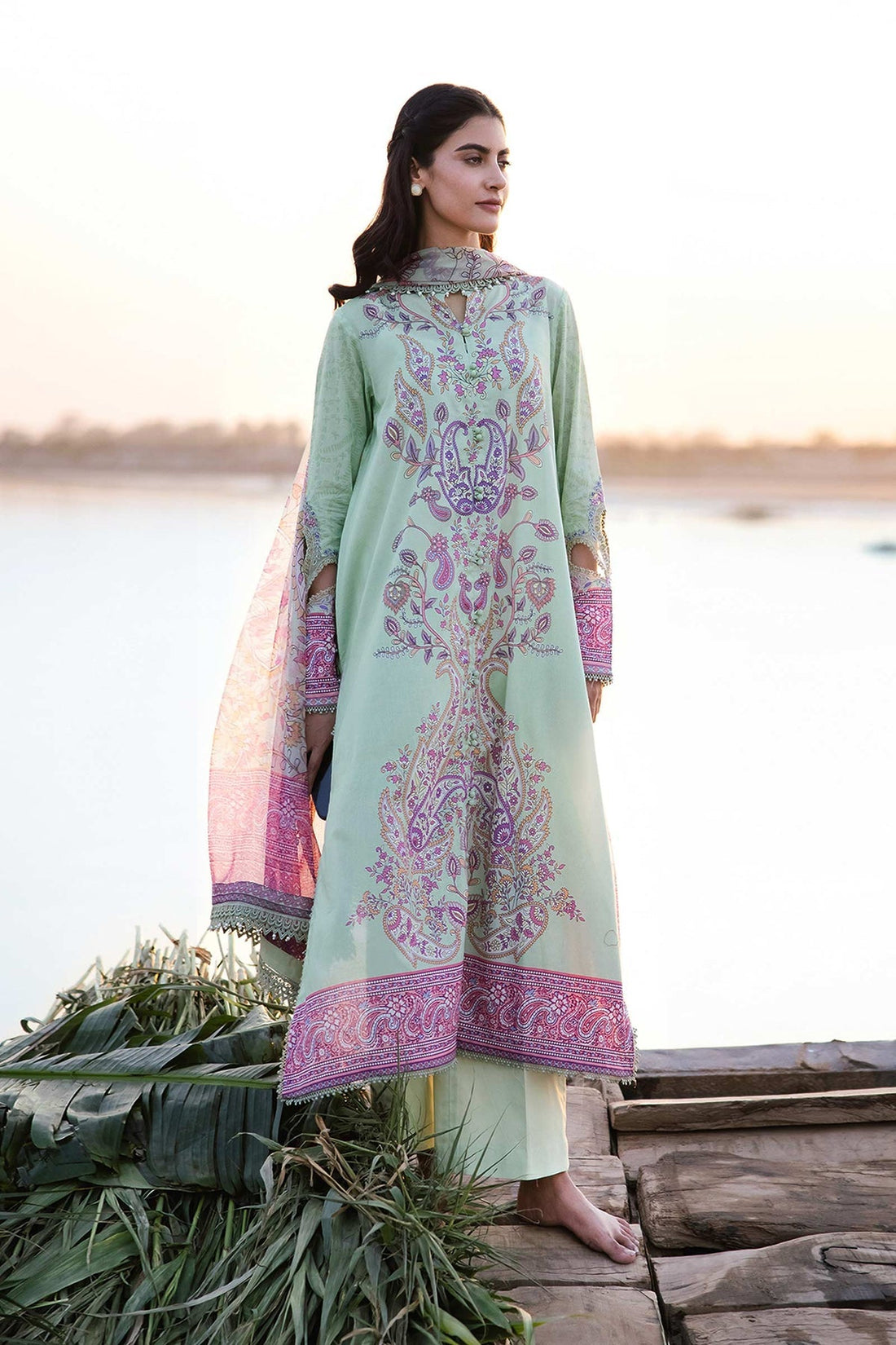 Maria b | M Basics Lawn | 410-A - House Of Hania