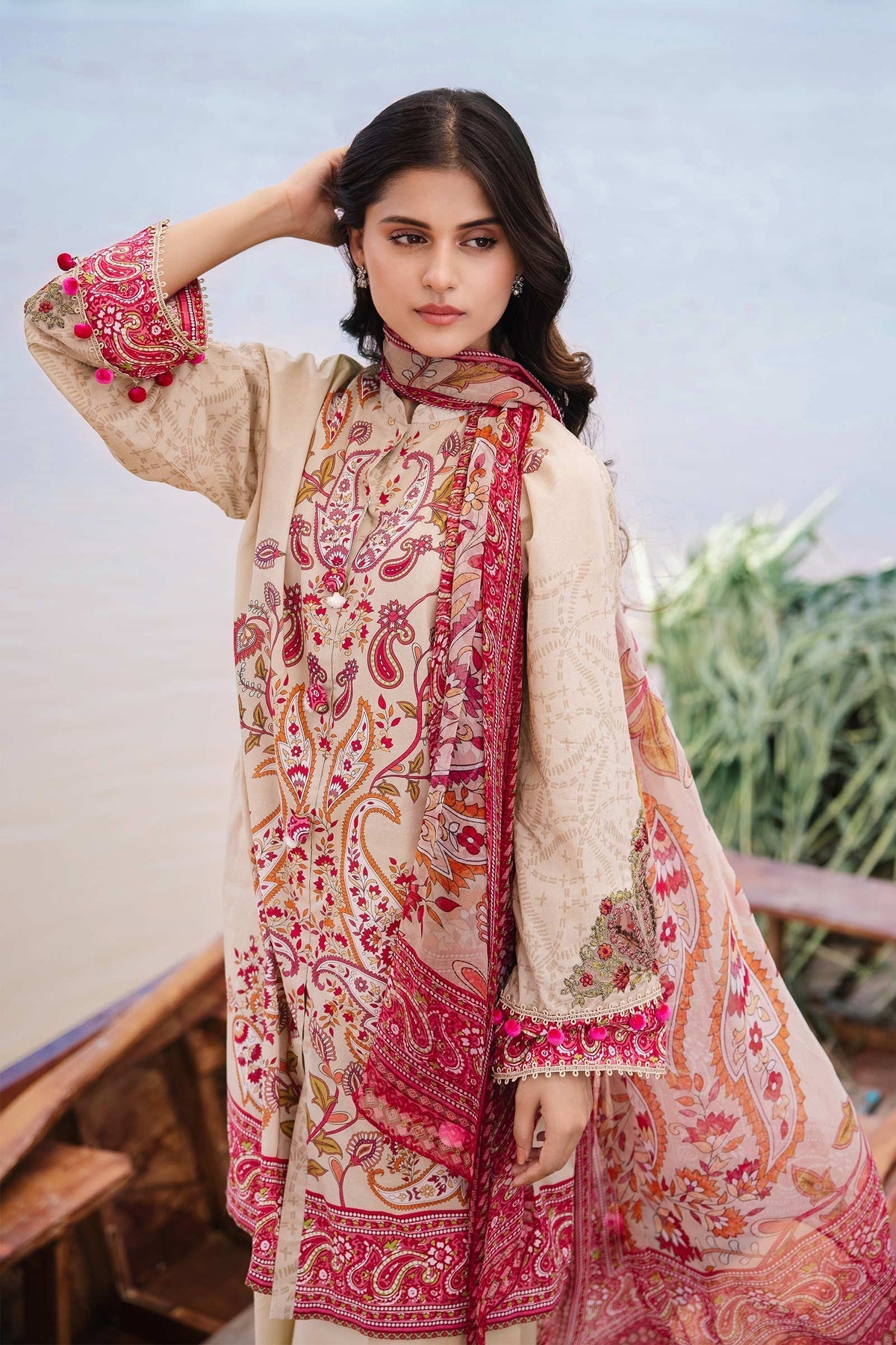 Maria b | M Basics Lawn | 410-B - House Of Hania