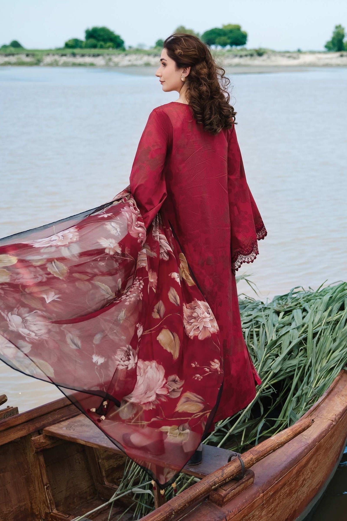 Maria b | M Basics Lawn | 411-A - House Of Hania