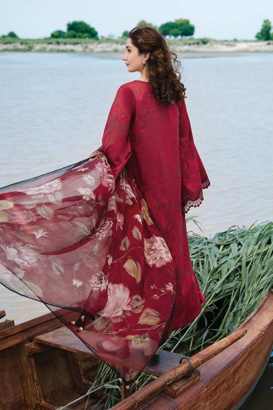Maria b | M Basics Lawn | 411-A - House Of Hania