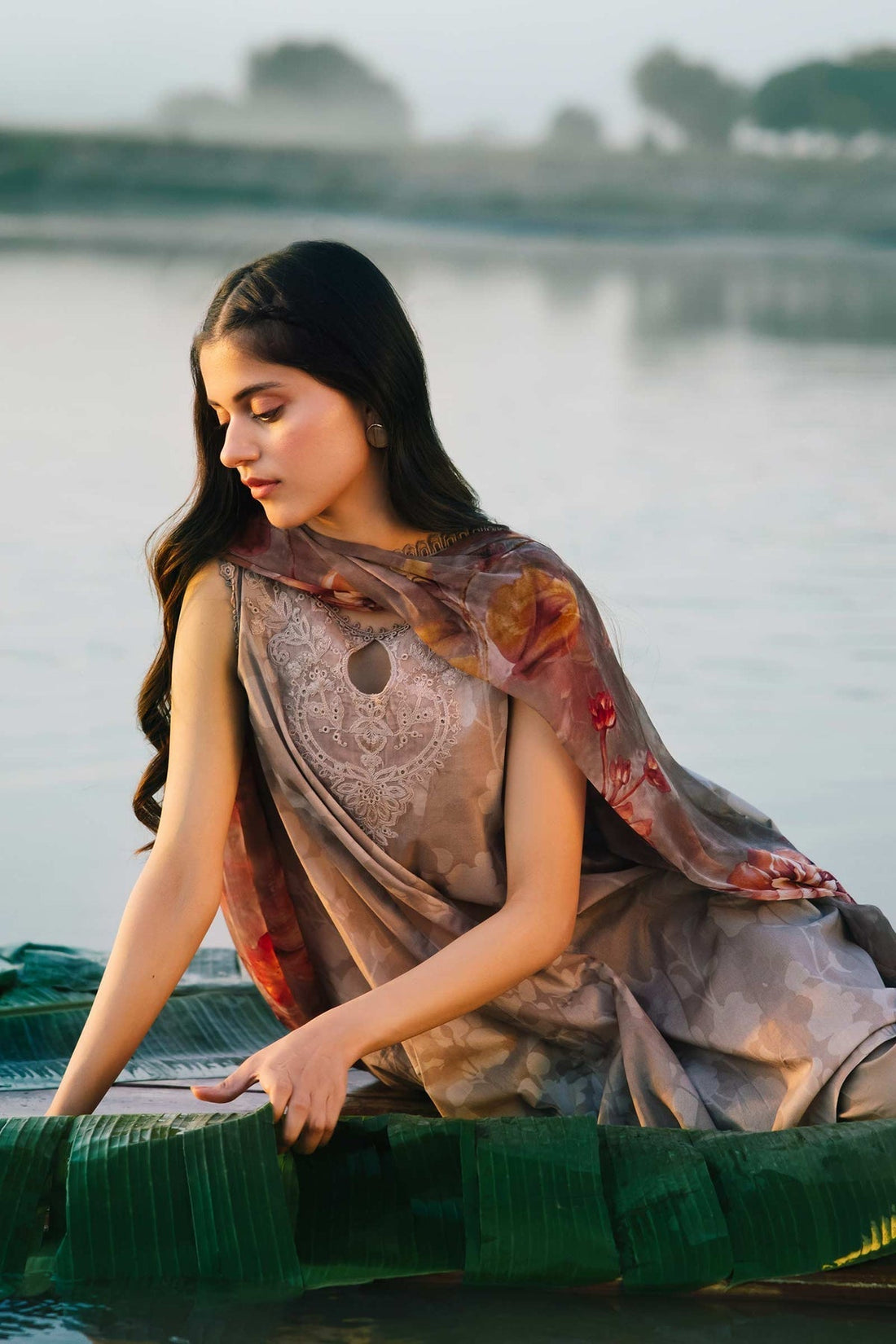 Maria b | M Basics Lawn | 411-B - House Of Hania