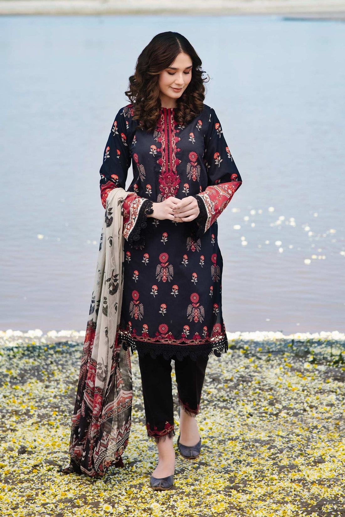 Maria b | M Basics Lawn | 412-A - House Of Hania