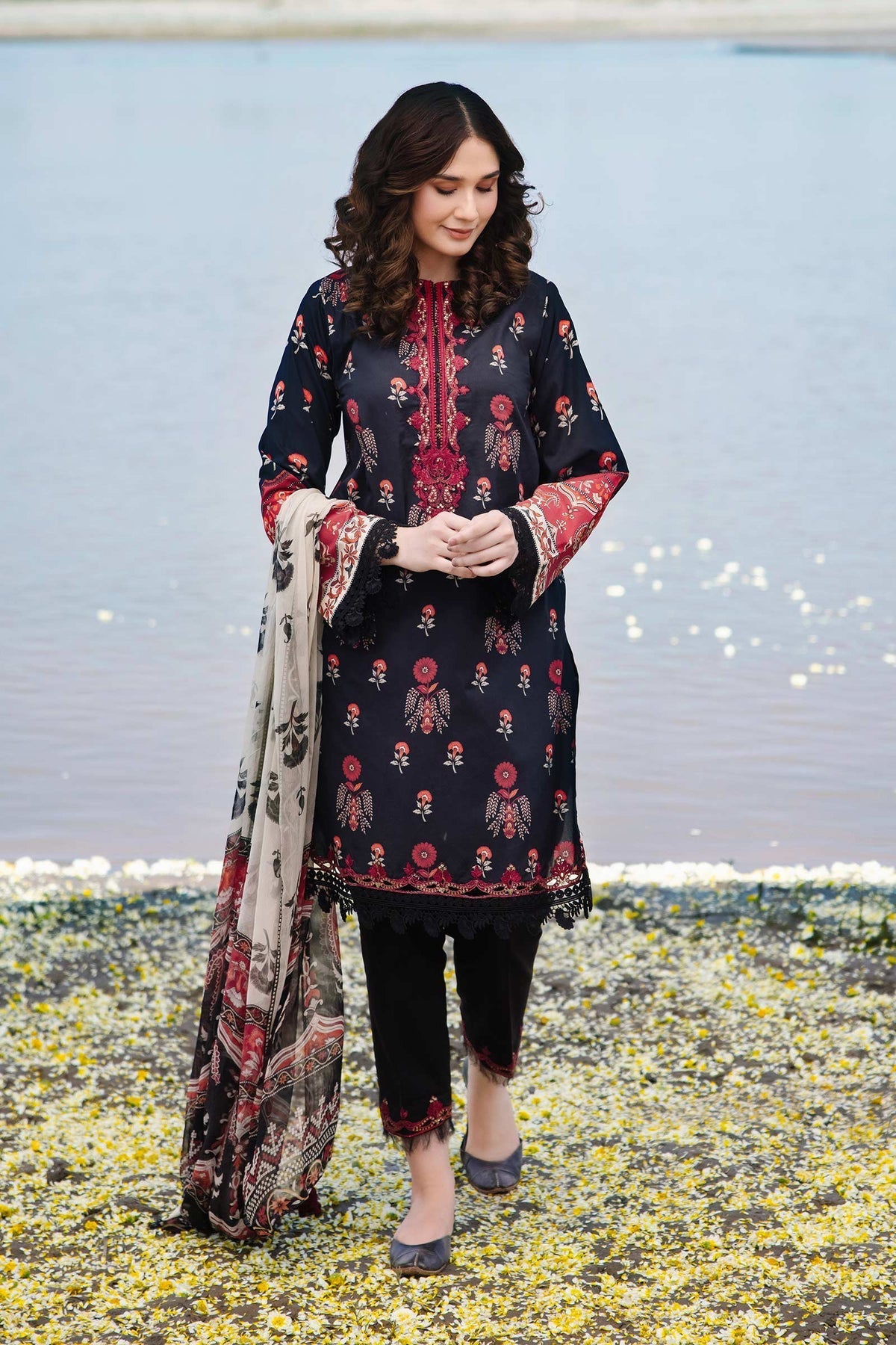 Maria b | M Basics Lawn | 412-A - House Of Hania