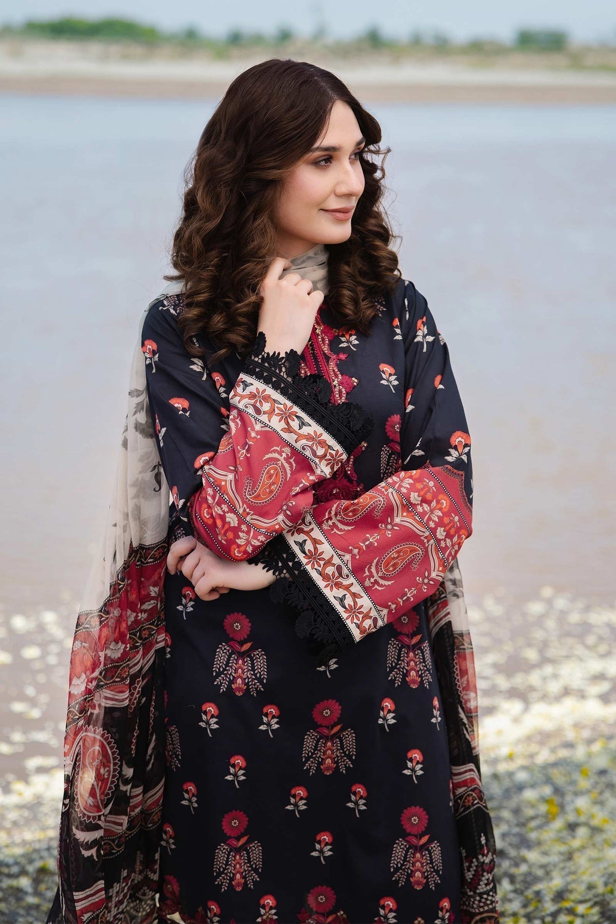 Maria b | M Basics Lawn | 412-A - House Of Hania