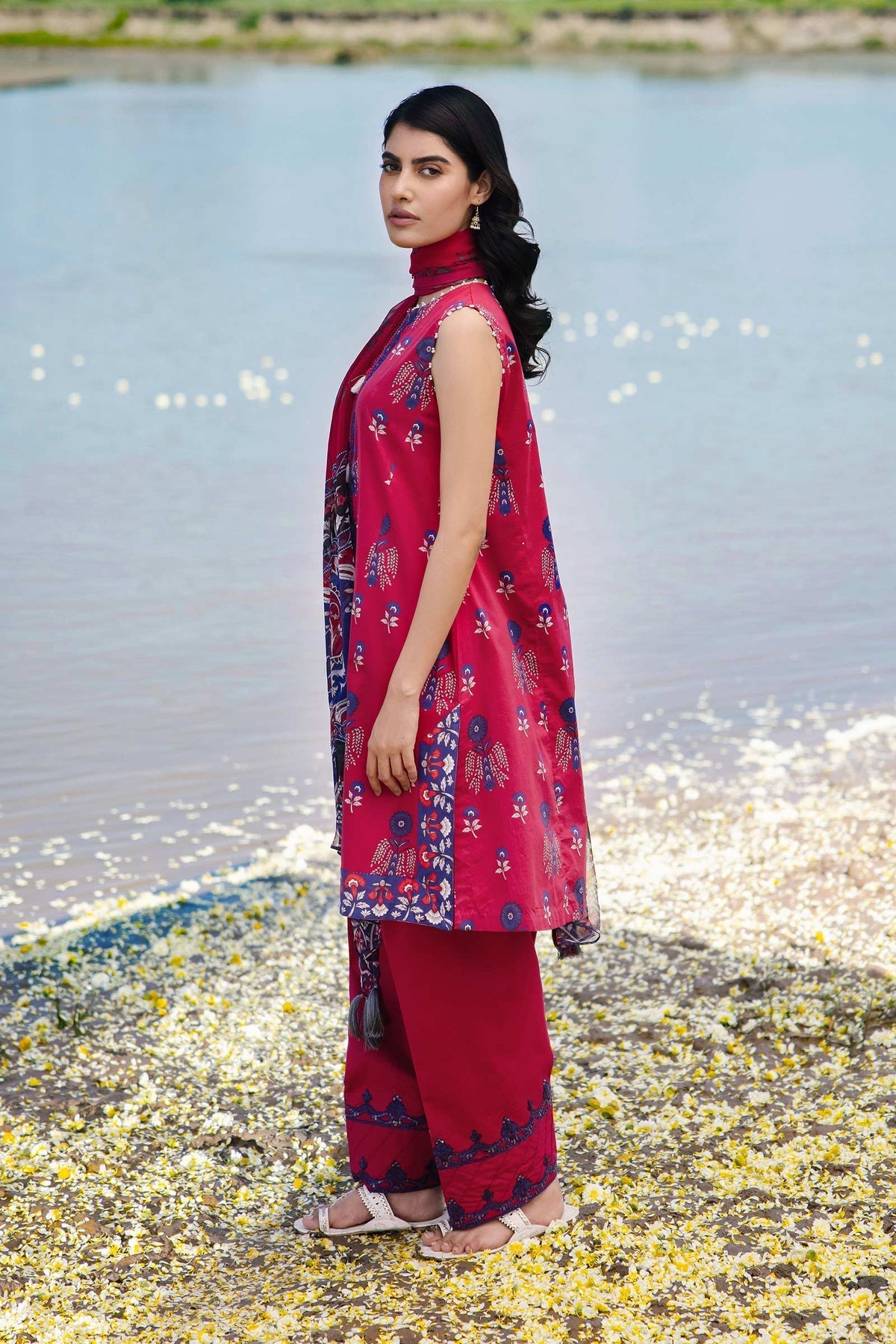 Maria b | M Basics Lawn | 412-B - House Of Hania