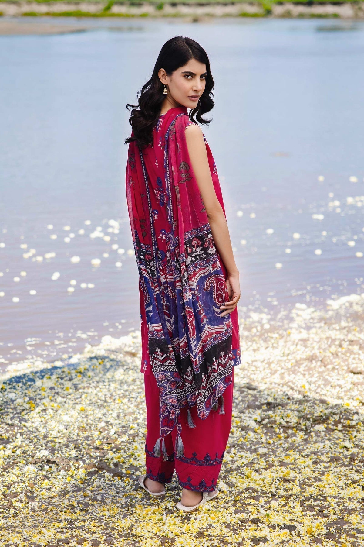 Maria b | M Basics Lawn | 412-B - House Of Hania