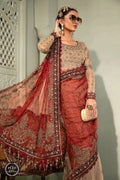 MariaB – Chiffon – MPC-22-202-Coffee and Maroon - House Of Hania