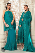 MariaB – Chiffon – MPC-22-203-Deep and Sea Green - House Of Hania