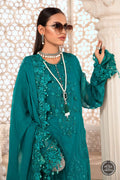 MariaB – Chiffon – MPC-22-203-Deep and Sea Green - House Of Hania
