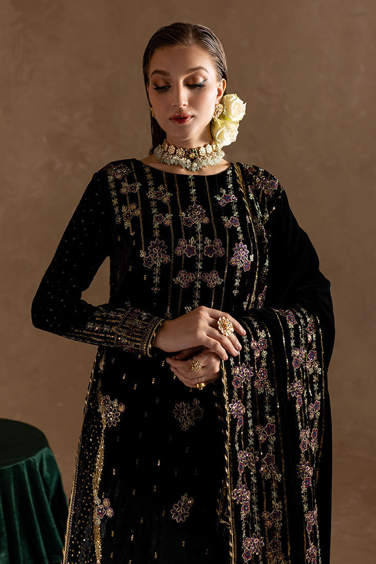 Marjjan | De Rose Velvet | MRV-09 (Black) - House Of Hania